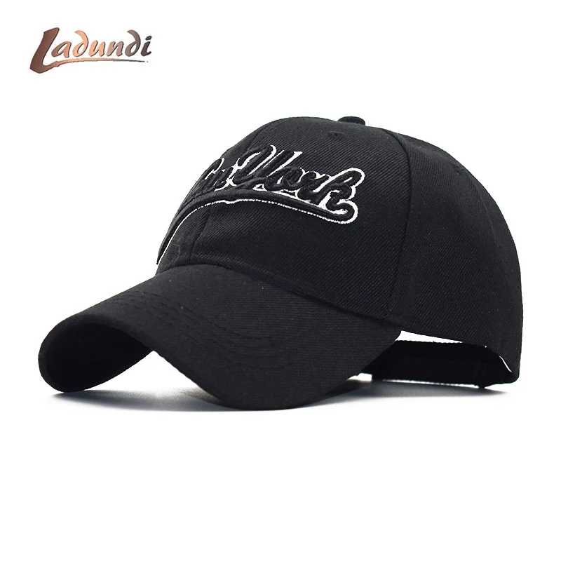 

LADUNDI Black Cap Los Angeles New York Baseball Cap Snapback Caps Casquette Hats Fitted Casual Gorras Hats For Men Women Unise