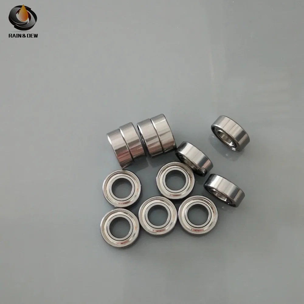S687ZZW4 S687W4ZZ 7x14x4 Нержавеющая сталь шариковые подшипники с глубоким желобом миниатюрный 7*14*4 мм S687 ZZ W4 10 шт./лот ABEC-7