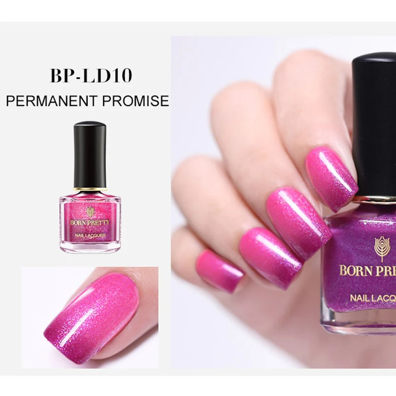 10 6ml Nail Polish Temperature Color Changing Varnish Lacquer Shining Colorful Nail Art Polish Liquid YUF99 - Цвет: 10