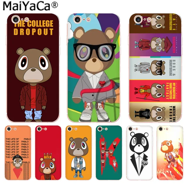 Maiyaca Kanye West Graduation Bear Luxury High End Phone Accessories