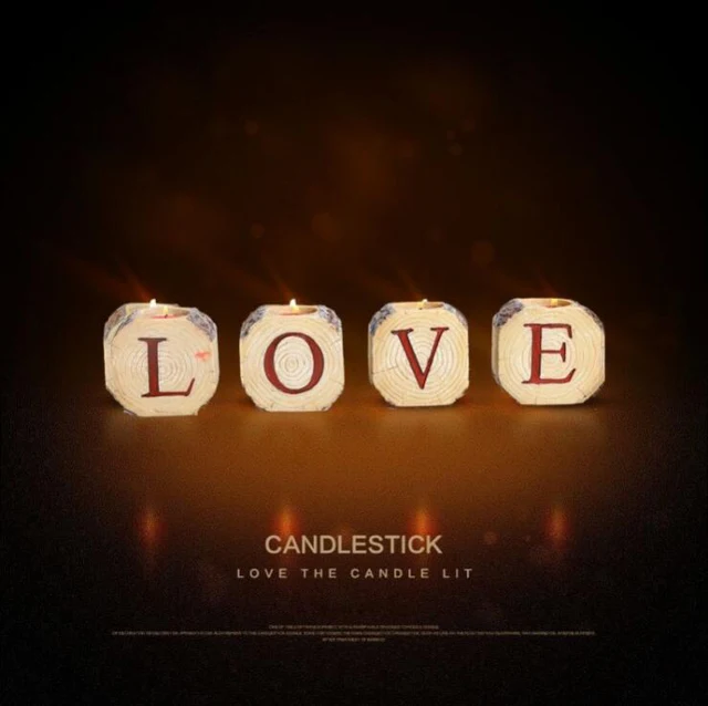 26 English alphabet candle holders modern candlestick holder candle