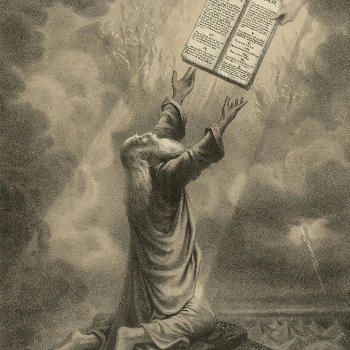 Moses Receiving the Ten Commandments Poster Print by Science Source (24 x 36)