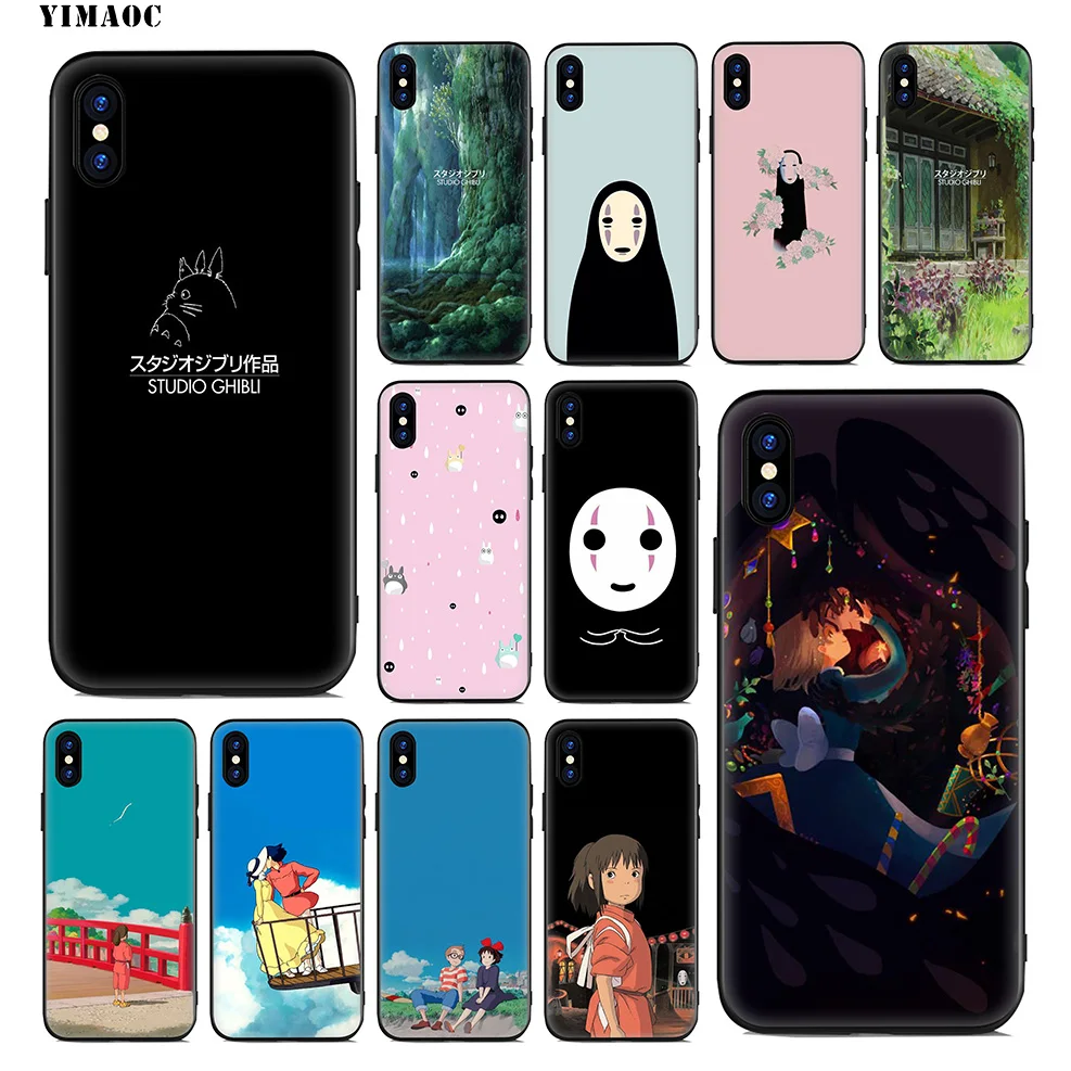 YIMAOC Studio Ghibli Аниме Мягкий силиконовый чехол для iPhone 11 Pro Xr Xs Max X или 10 8 7 6 6S Plus 5 5S SE |