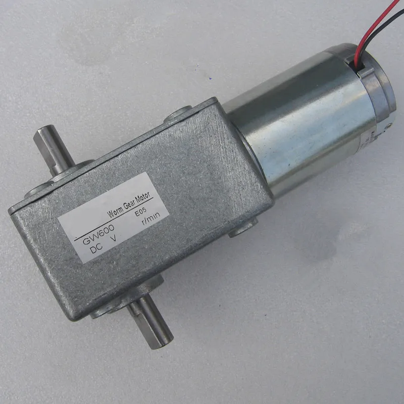 1PCS Dual Shafts High Torque Reversible Worm Gear Motor Speed Reducer 12/24V 5/6/9/10/22/30/31/56/98/100rpm GW600 | Обустройство дома