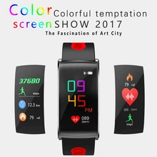 Водонепроницаемый Смарт браслет женский кровяное давление Oxyge монитор сердечного ритма браслет мужской спортивный цветной экранная полоса для IOS Android