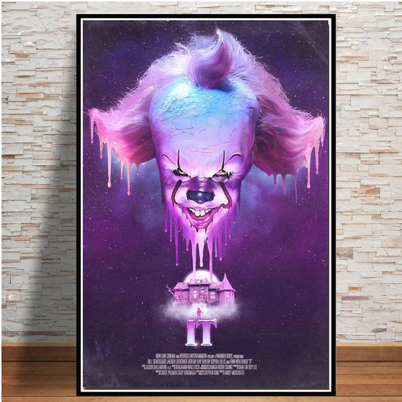 IT 2017 Movie Stephen King Horrible Film PennyWise Silk Poster 13x20 24x36 inch