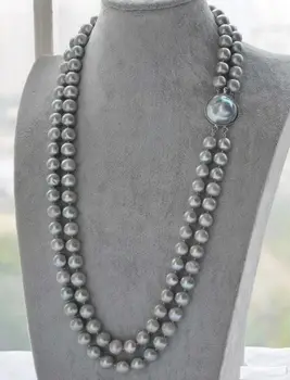 

Free shipping Quality Fashion Picture>DOUBLE STRANDS SOUTH SEA AAA 9-10MM GRAY PEARL NECKLACE 20 INCH