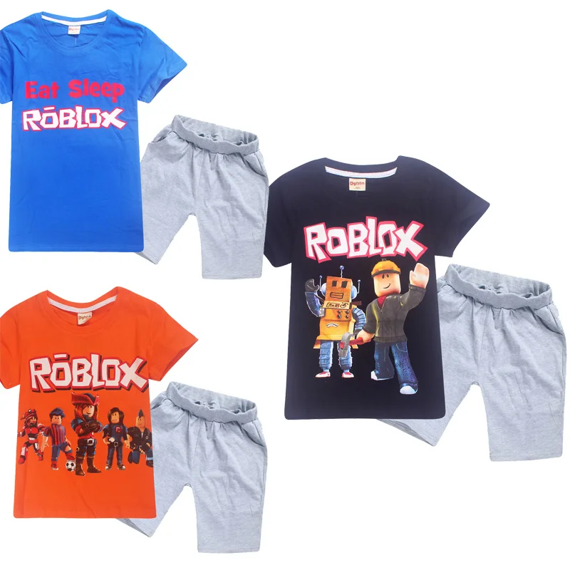 6 14ypure Cotton Roblox T Shirt 2018 Summer Ser Sale Short Sleeve T - 6 14ypure cotton roblox t shirt 2018 summer ser sale short sleeve t shirts for boys anime tops youth girls clothes gamer shirts