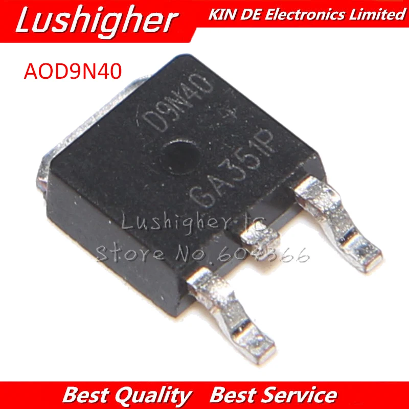 10 шт. AOD9N40 TO-252 D9N40 TO252 9N40 новый оригинальный | Электронные компоненты и