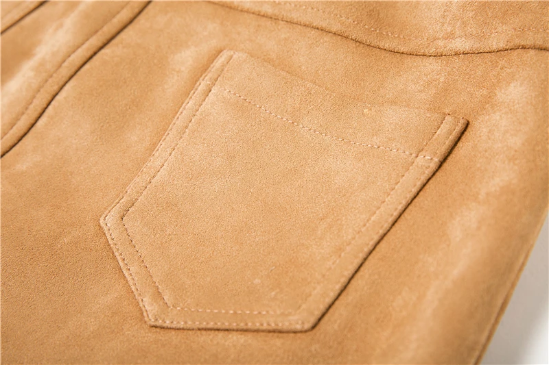 BONGOR LUSS Sexy 2018 Autumn Winter Suede Women Skirt Zipper Sashes Double Pocket Party Short Mini Ladies Black Skirts (28)