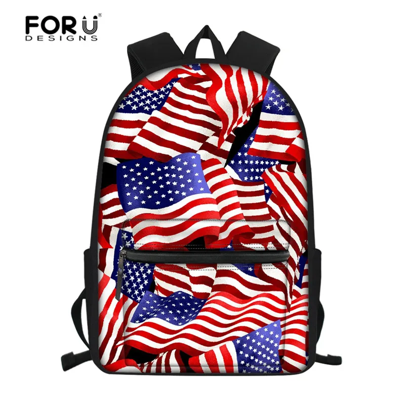 Рюкзак FORUDESIGNS с флагом Великобритании/США детские школьные ранцы для девочек