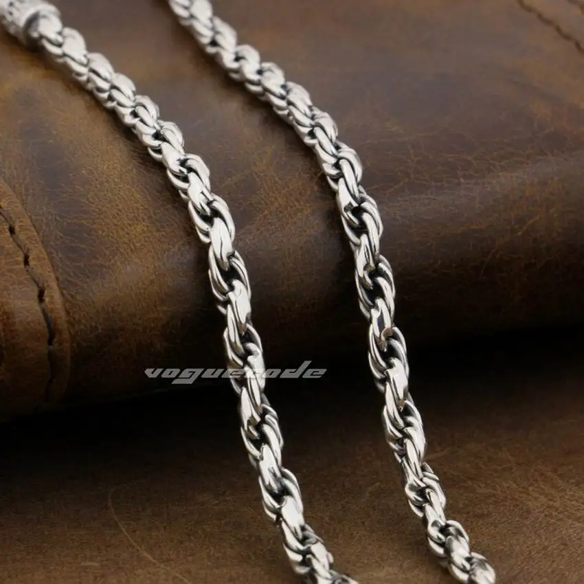 Tejidos de cadenas de plata para hombre