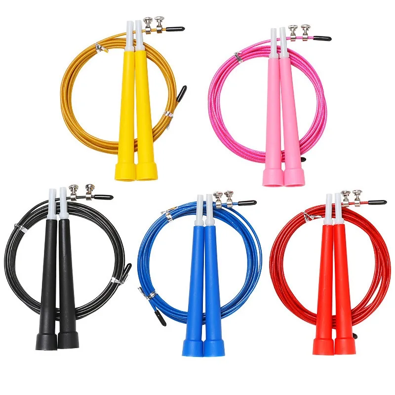 

3m Steel Wire Gym Sport Training Fitness Accessories Crossfit Exercise Fast Speed Jump Rope Skipping Wire Calories Women Men