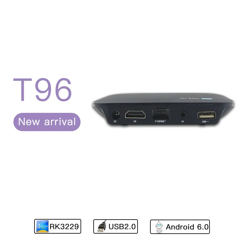ТВ приставка Android WiFi телеприставка 4K * 2K 7 1 Интернет 1G/8G четырехъядерный 100M LAN KODI 16