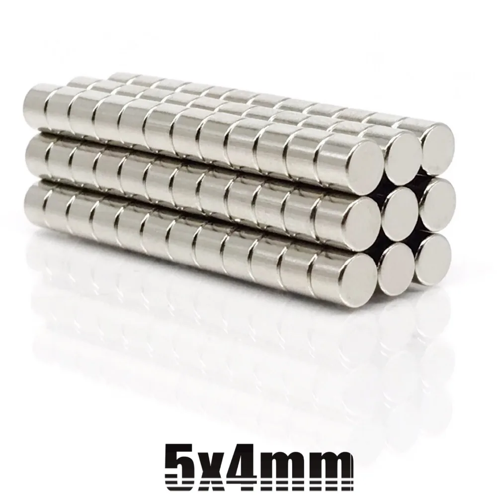 100pcs Super Powerful Strong 5mm x 4mm Neodymium Bulk