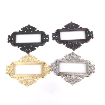 

10PCS 55mm*43mm Label Pull Frame File Name Card Holder with Mounting Screws for Furniture Cabinet Drawer Box Case Bin