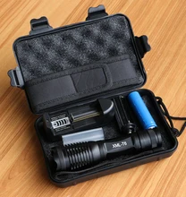 Lanterna CREE XM-L T6 Tactical Flashlight 8000Lumens LED Torch Zoomable LED Flashlight Torch Light For 3xAAA or 1×18650