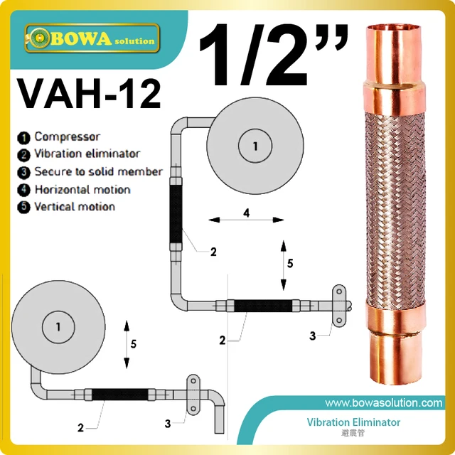 Buy 1/2" vibration eliminators installed in