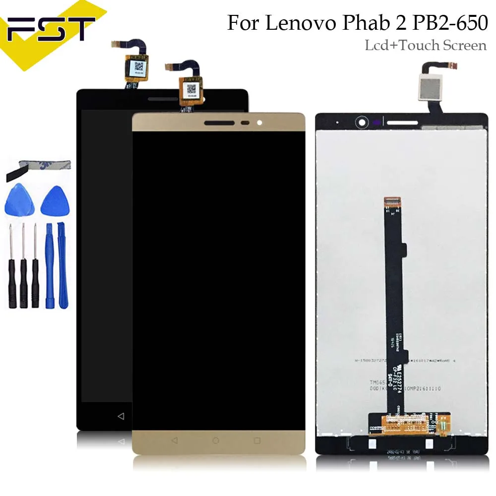 

For Lenovo Phab2 Phab 2 PB2-650 PB2-650N PB2-650M PB2-650Y LCD Display and Touch Screen Digitizer Assembly Spare Parts+Tools