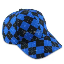 Новые геометрические Гольф шляпа Бейсбол козырек шляпа Кепки классического кроя Кепки для гольфа синий и черный