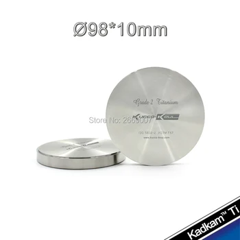 

98*10 Dental Pure Ti blank Grade 2 titanium disc dental crowns material for dental lab open CAD/CAM system 3 pcs/lot
