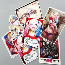 7 Шт./лот Suicide Squad Харли Квинн Наклейка Для Автомобиля Ноутбук Багажа Скейтборд Наклейка