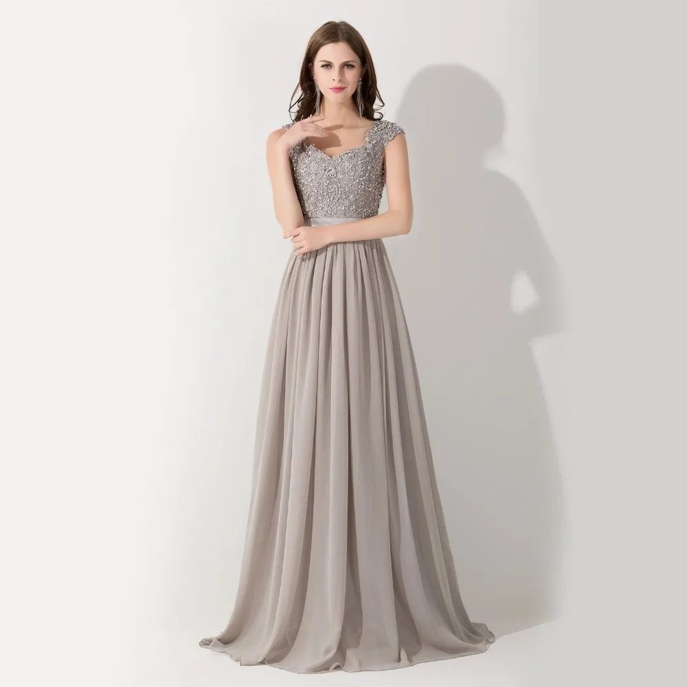 Images of Gray Formal Gown - Reikian
