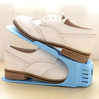 

6pcs/lot Shoes Rack Shoes Organizer Space Saving Shoes Stand Modern Double Cleaning Storage Shoes Rack Living Room Convenient