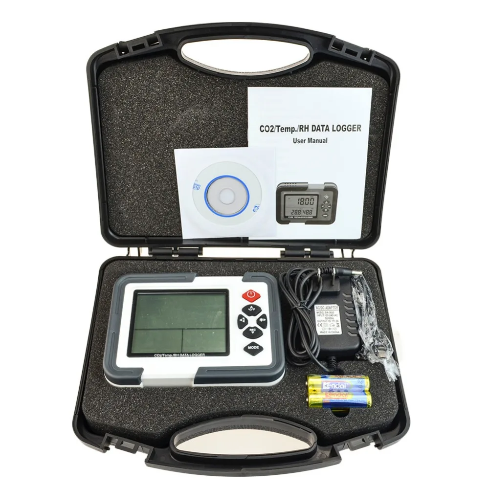 0 9999 Range Portable CO2 Sensor Indoor Air Quality Temperature RH