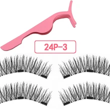 Магнитные ресницы с 3 магнитами магнитные ресницы натуральный накладные магнит для ресниц с ресницами applicator-24P-3