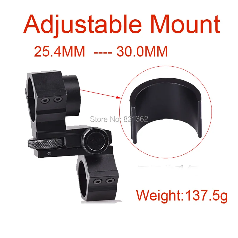 

Monocular 25.4mm/30mm adjustable Weaver Mount for ND3 Genetics Laser Rilfe Scope Mount Adjustable Sight Mount Designator Mount