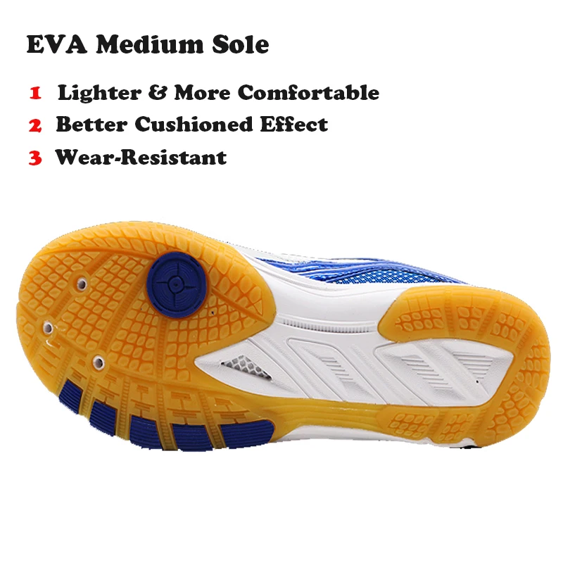 Double Fish Cushioned Men Women Non-slip Breathable Table Tennis Shoes Outdoor Sports Training Sneaker Wear-Resistant Sport Shoe Double Fish Cushioned Men Women Non-slip Breathable Table Tennis Shoes Outdoor Sports Training Sneaker Wear-Resistant Sport Shoe