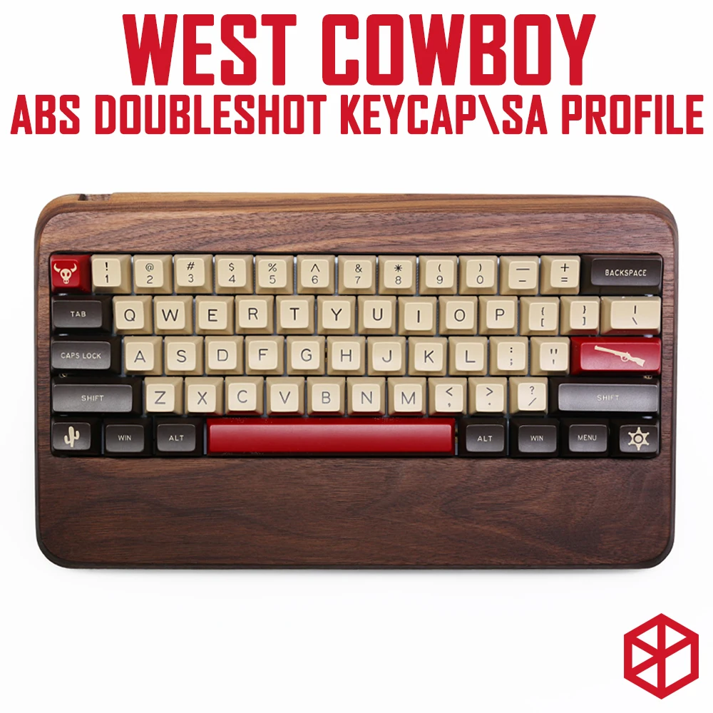 

maxkey abs doubleshot keycap sa profile west cowboy for mechanical keyboards gh60 poker 87 tkl 104 108 ansi iso 96 84 980