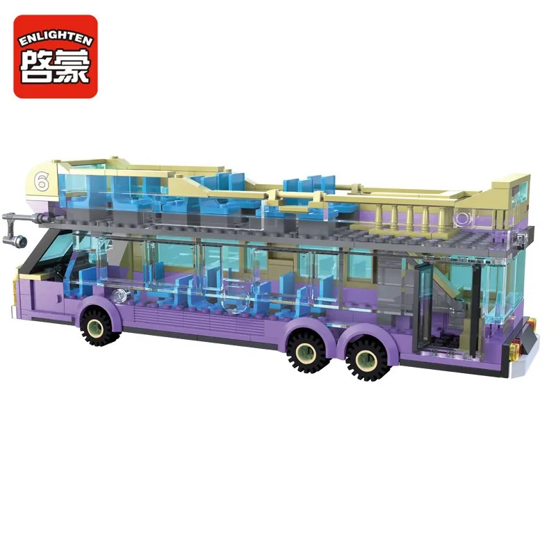 Enlighten Models Building toy Compatible with Lego E1123 455pcs Bus Blocks Toys Hobbies For Boys Girls Model Building Kits Enlighten Models Building toy Compatible with Lego E1123 455pcs Bus Blocks Toys Hobbies For Boys Girls Model Building Kits