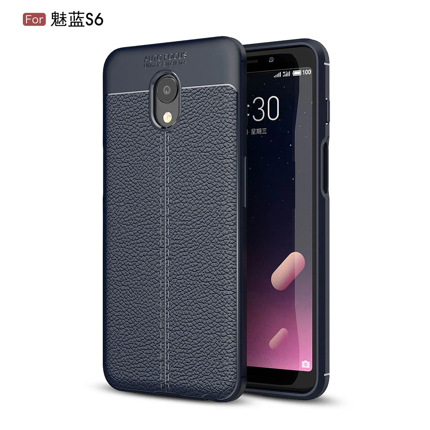 

HATOLY Case For Fundas Meizu M6S Pattern PU Leather Dirty Resistant Soft TPU Silicone Back Cover Case for Meizu M6S mblu S6 5.7"