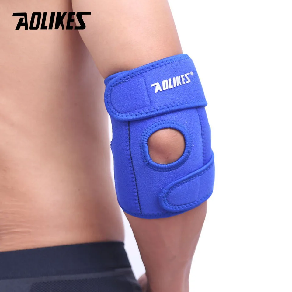 Aolikes 1 قطع تعديل الكوع وسادات مع الربيع دعم codera حامي الرياضة السلامة لل ciclismo رياضة التنس
