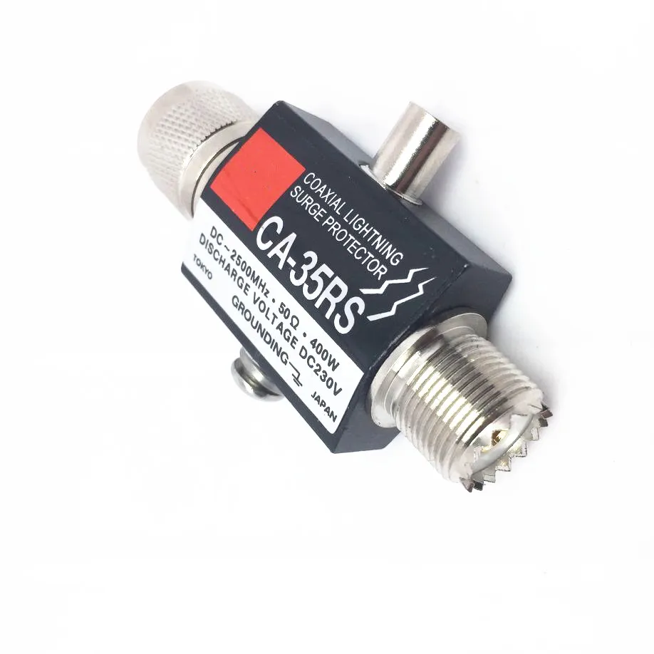 CA-35RS UHF высокочастотный разрядник SMA-JJ до SO239 - Цвет: Черный