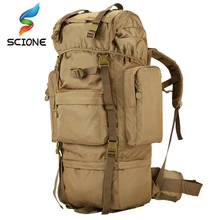 70l grande mochila saco de esportes ao ar livre 3p militar tático sacos para caminhadas acampamento escalada à prova dwaterproof água desgastar-oposição saco de náilon
