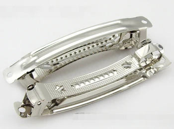 

100pcs/lot 10cm High quality Diy handmade hair accessory spring clip Three chip jump clip