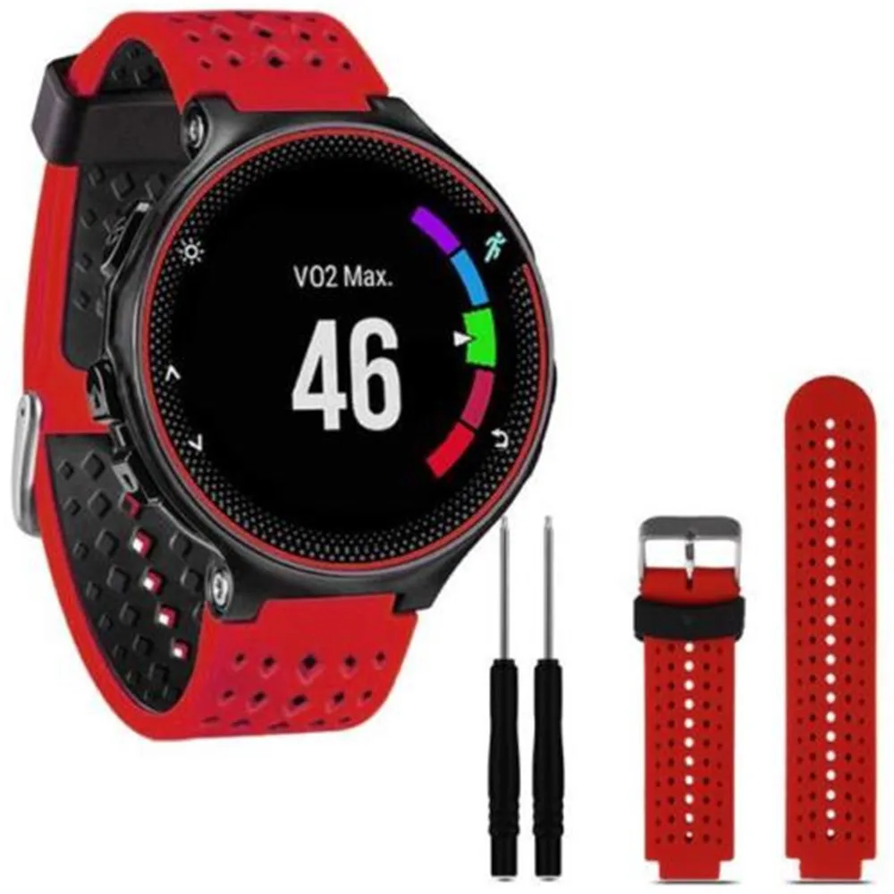 Сменный силиконовый ремешок для наручных часов Garmin Forerunner 235 630 230 gps часы 15 цветов унисекс сменный Браслет унисекс