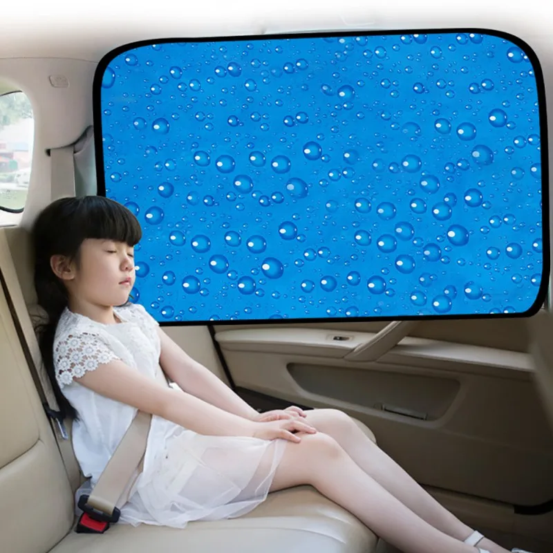 

Newest Single Layer Sun Protection Magnetic Car Curtain Magnet Sunshade Car Sunshade Water Drop Sunshade