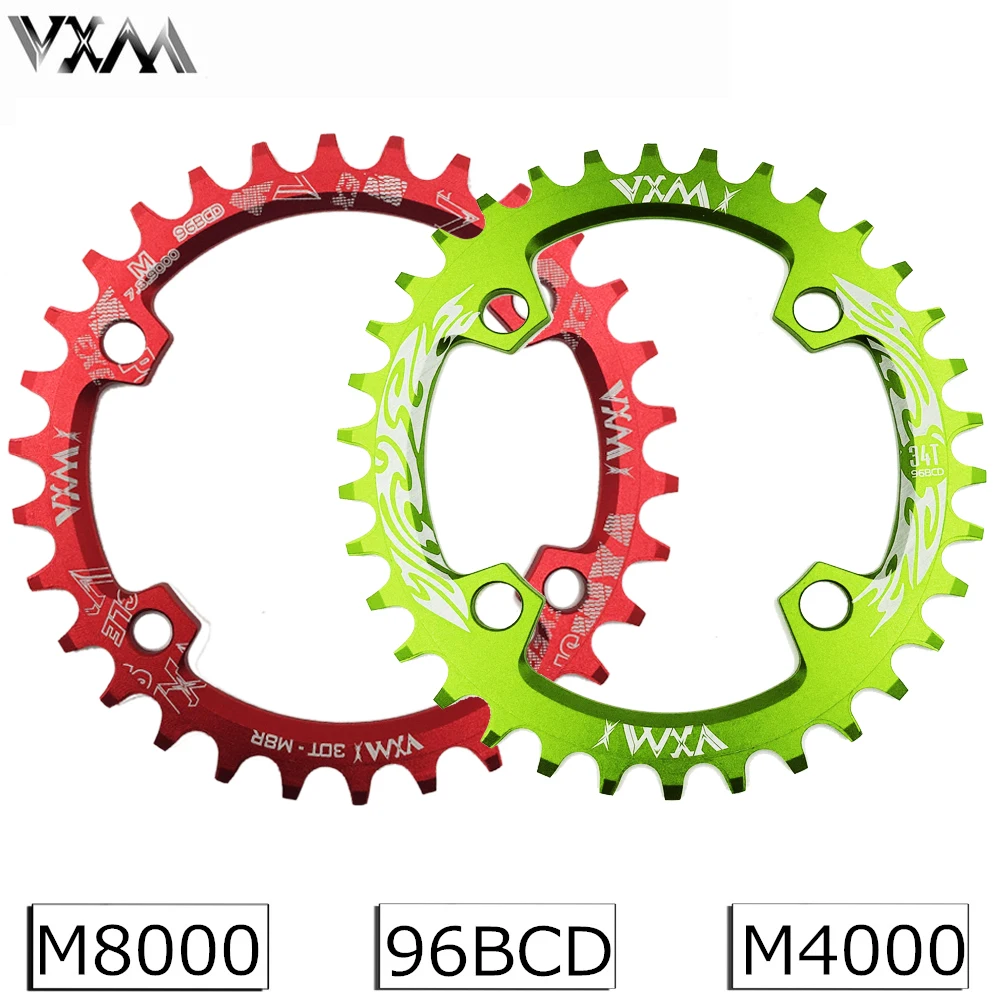 VXM 96BCD دراجة Chainring 30 طن/32 طن/34 طن/36 طن/38 طن ضيق واسعة جولة البيضاوي دورة Chainwheel الدراجة دائرة Crankset لوحة دراجة أجزاء
