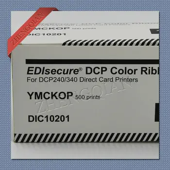 

EDIsecure DIC10201 YMCKOP color ribbon work on DCP240+and DCP340+ printer