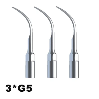 

3 Pcs G5 Dentis Dental Material Teeth Cleaning Tip For EMS and Woodpecker Ultrasonic Scaler Use To Remove Supragingival Calculus