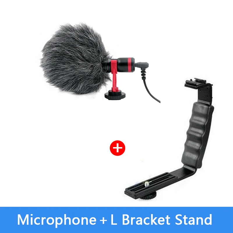 Белый DSLR микрофон видео микрофон Youtube Vlogging Запись микрофон для iPhone HuaWei DJI Osmo Mobile 3 2 ZHIYUN Smooth 4 Q Canon sony DSLR - Цвет: Белый