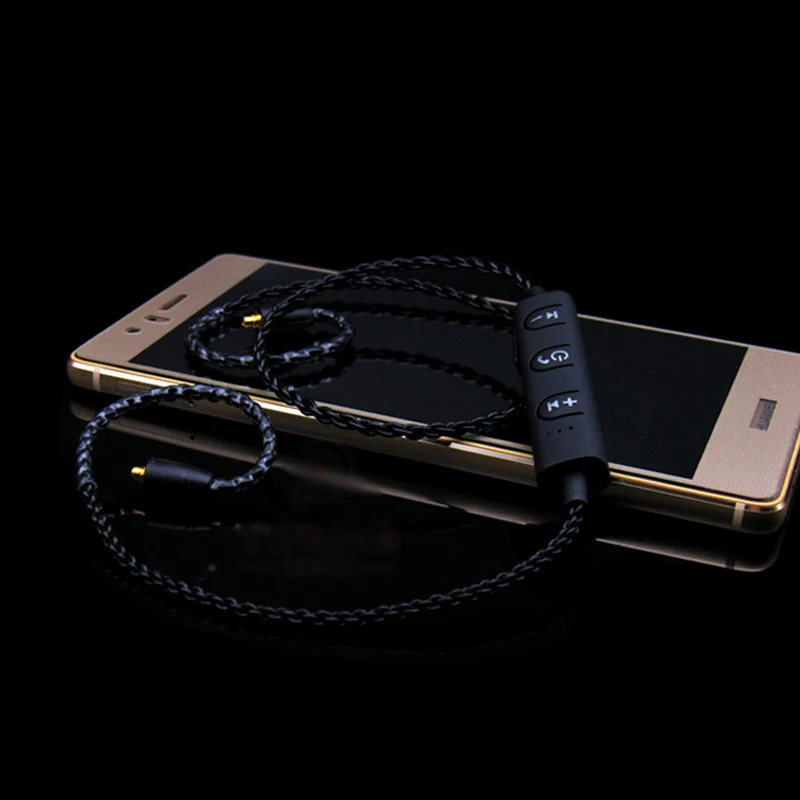 DIY MMCX Bluetooth адаптер кабель для Shure SE215 SE535 SE846 наушники гарнитура сменный провод с