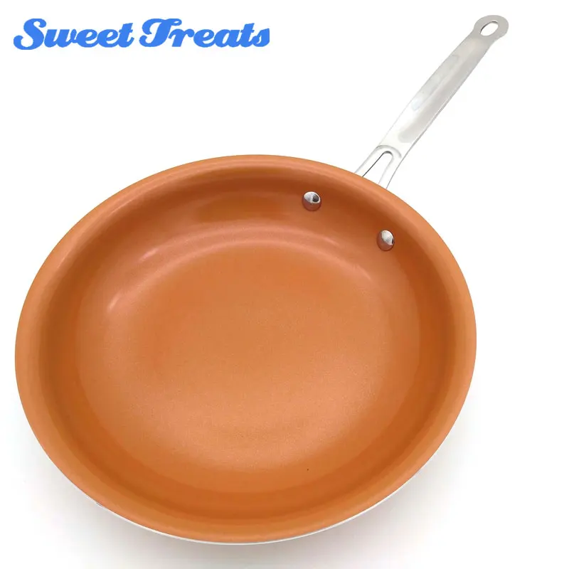 Koop Sweettreats Ronde non stick Koperen Koekenpan met Keramische Coating en Inductie Koken, Oven amp; Vaatwasmachinebestendig