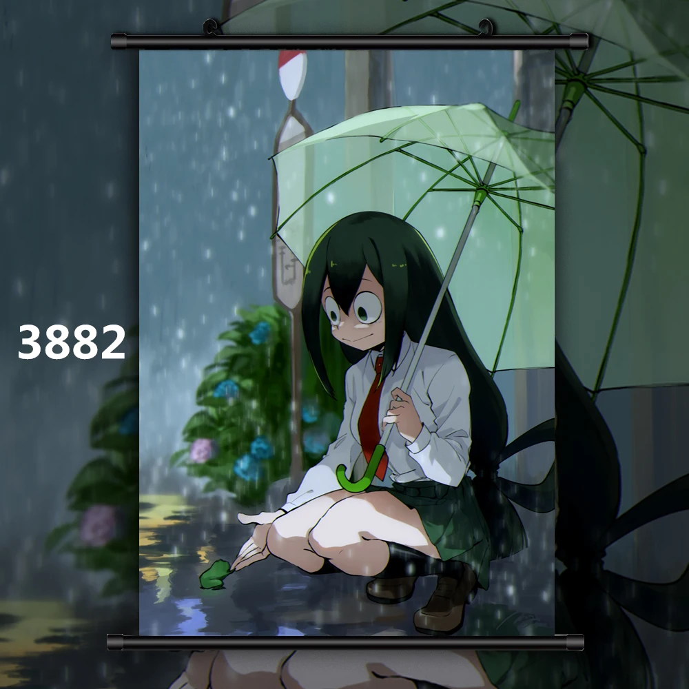 Boku no My Hero Academy Asui Tsuyu Аниме Манга настенный плакат свиток B - Цвет: 3882