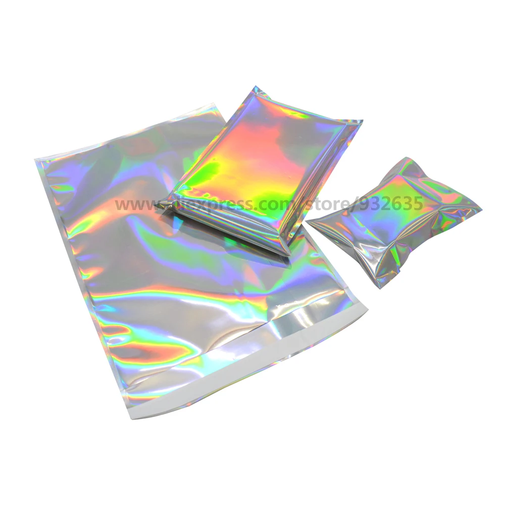 50 PCS Self-seal Adhesive Courier Bags Laser Holographic Plastic Poly Envelope Mailer Postal Shipping Mailing Bags Cosmetic 5
