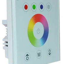 Настенная сенсорная панель RGB контроллер стеклянная панель диммер контроллер для DC12V-24V Светодиодная лента RGB контроллер